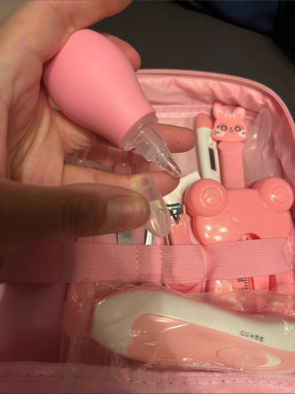 Kids Pink Baby Care & Bath Kit – Complete Grooming Set